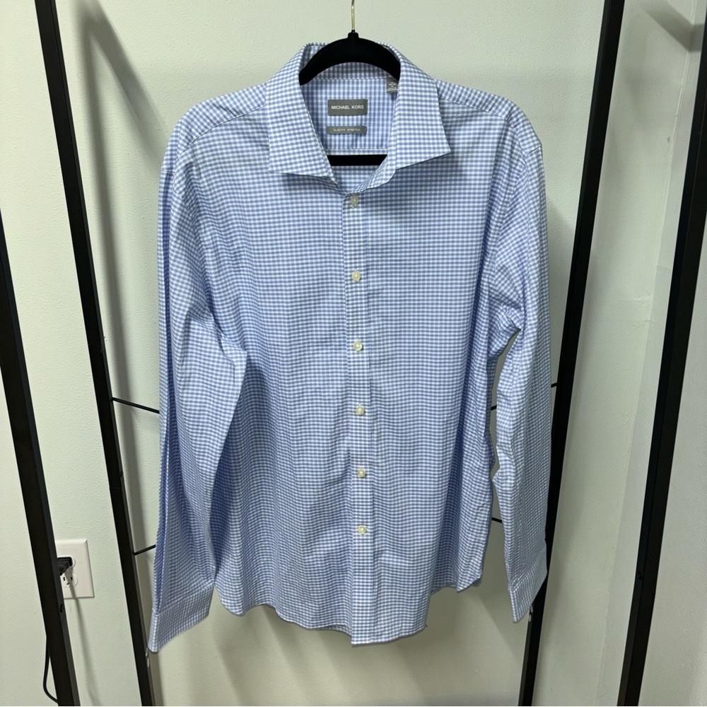 Michael Kors Slim Fit Stretch Dress Shirt size XL 17 34/35